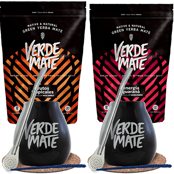 Zestaw Yerba Mate Bombilla Matero dla dwojga 1kg