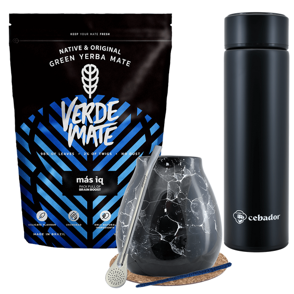 Zestaw Yerba Verde Mate MAS IQ 500g Termos 7.0