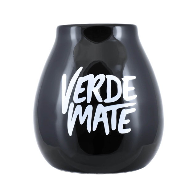 Zestaw tykwa czarna Verde Mate + bombilla