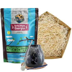 Zestaw prezentowy Yerba Mate: Rio Parana Energia 500g + tykwa + bombilla