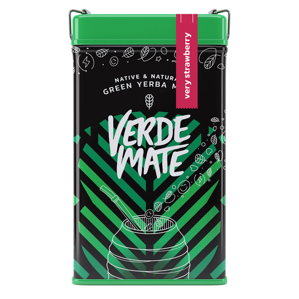Yerbera – Puszka z Verde Mate Green Very Strawberry 0,5kg