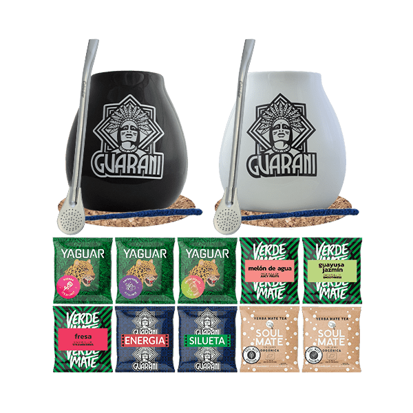 Zestaw Yerba Mate 500g Tykwa x2 Bombilla 10x50g