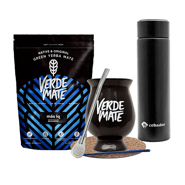 Zestaw Yerba Verde Mate MAS IQ 500g Termos Tykwa