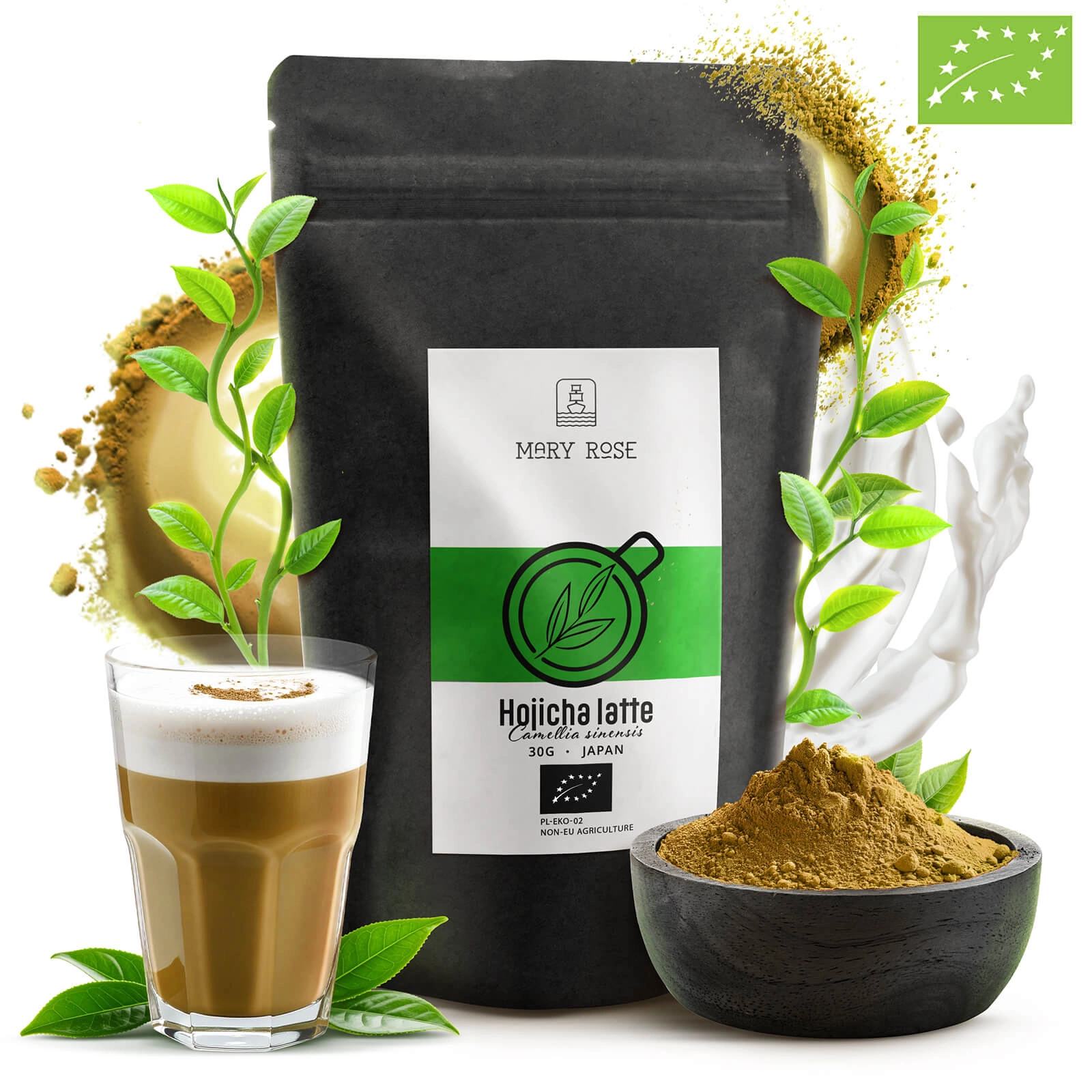 Ekologiczna Hojicha Latte BIO Mary Rose