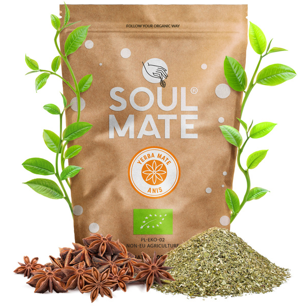 Zestaw Yerba Mate Soul Mate Organica 2x500g 1kg Tykwa + Bombilla