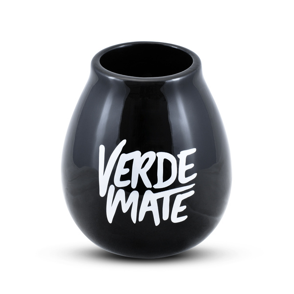 Zestaw tykwa czarna Verde Mate + bombilla