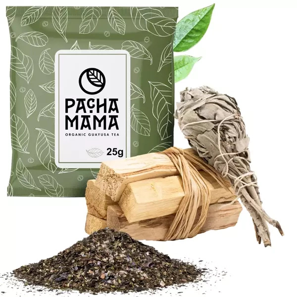 Zestaw palo santo kadzidło + Szałwia pęczek + Guayusa