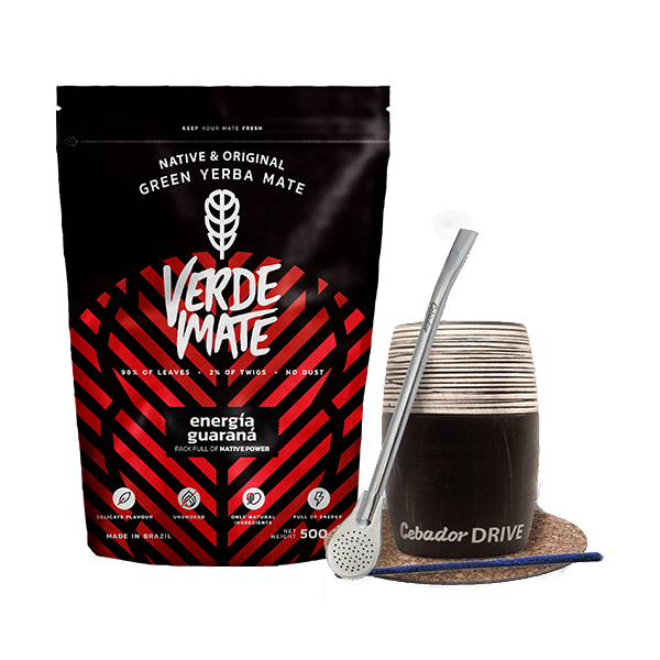 Zestaw Yerba Verde Mate 500g 0,5kg Tykwa Drive