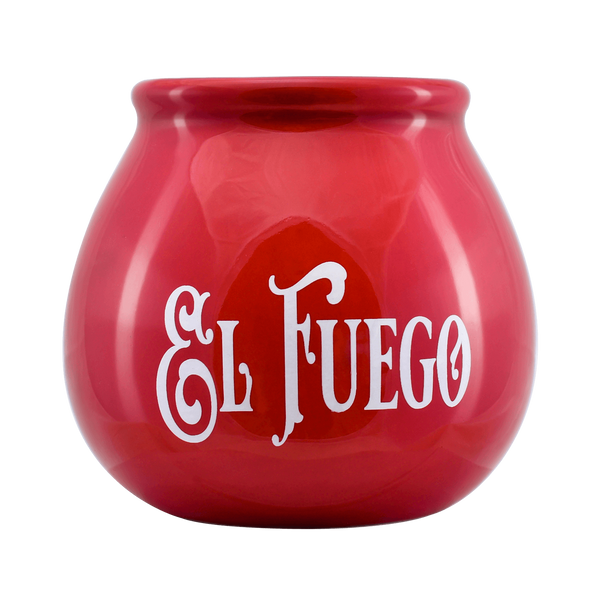 Zestaw yerba mate El Fuego tykwa ceramiczna bombilla