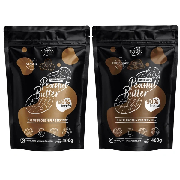 Zestaw Masło Orzechowe w Proszku Nustino 2x400g