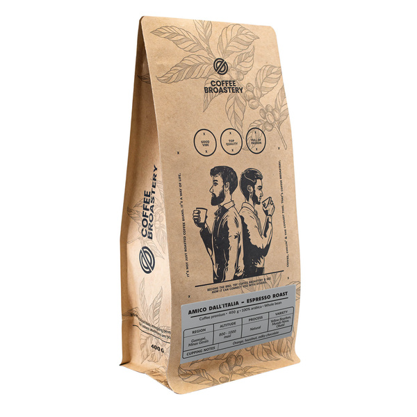 Coffee Broastery - Kawa ziarnista Amico dall'Italia Espresso Roast 400 g