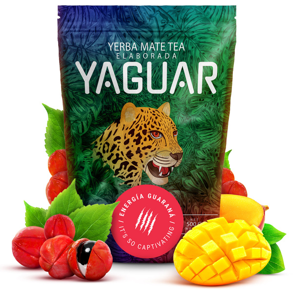 Zestaw Yerba Mate Yaguar Energia 500g 0,5kg Yerbomos + Tykwa + Bombilla