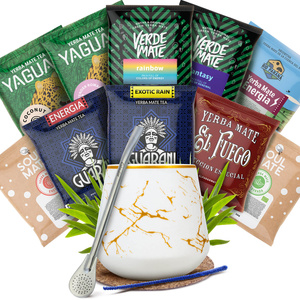 Zestaw Yerba Mate próbki 10x50g Matero + Bombilla