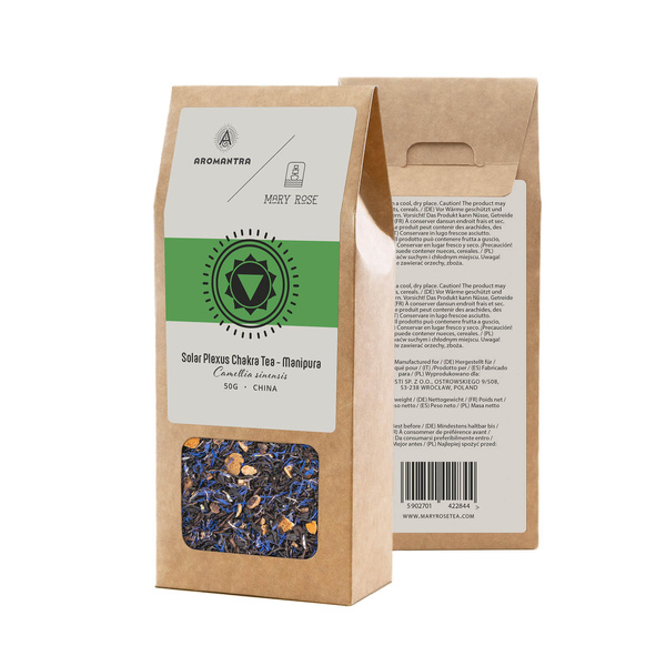 Aromantra x Mary Rose – Herbata na Czakrę Splotu Słonecznego Manipura (czarna) 50 g