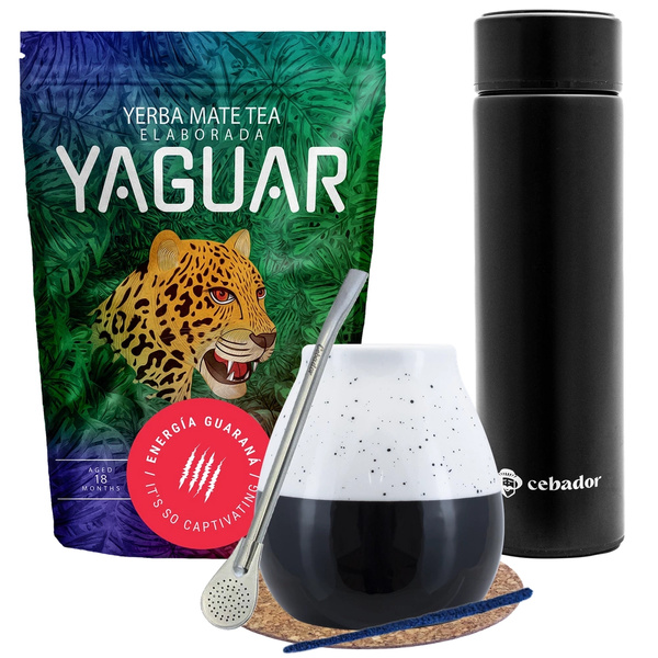 Zestaw Yerba Mate Yaguar Energia 500g + Termos