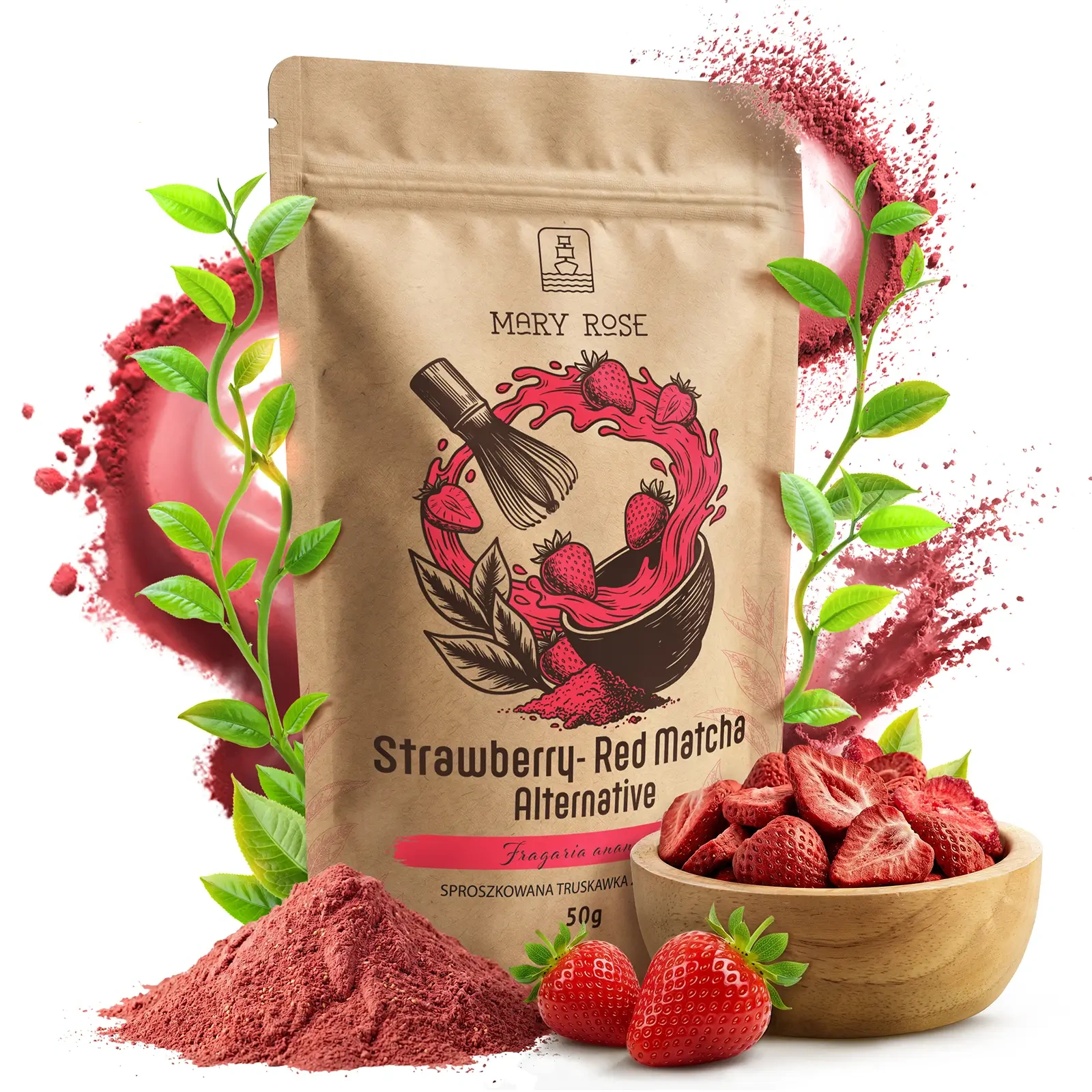 Mary Rose Red Matcha Truskawka