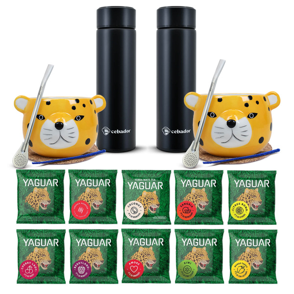 Zestaw Yerba Mate Termos bombilla dla dwojga 500g