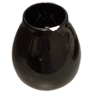 (II. kategoria) Tykwa Ceramiczna czarna z logo Guarani - 350ml