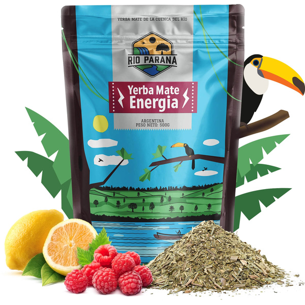 Zestaw Yerba Mate Rio Parana Energia 500g Tykwa + Bombilla