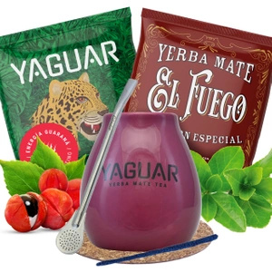 Zestaw do yerba mate Tykwa Bombilla + 2x50g