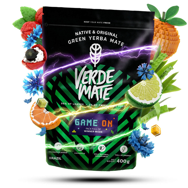 Verde Mate Green Game On 0,4 kg – yerba mate dla graczy o smaku energy drinka