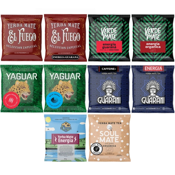 Yerba Mate NAJLEPSZE NA START 10x50g NAJMOCNIEJSZE