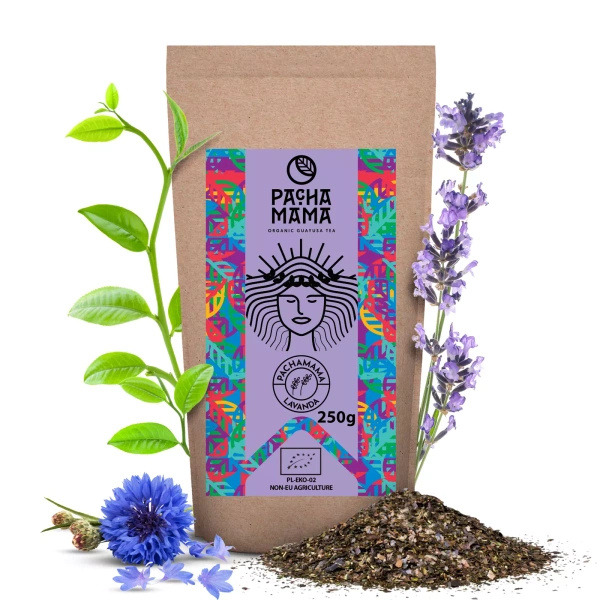Guayusa Pachamama Lavanda – organiczna z lawendą – 250g