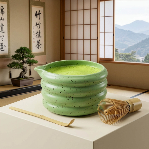 Matchawan – Ceramiczna miseczka do matchy z dzióbkiem – Midori