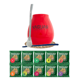 Zestaw Yerba Mate Yaguar 500g Tykwa Bombilla 10x50