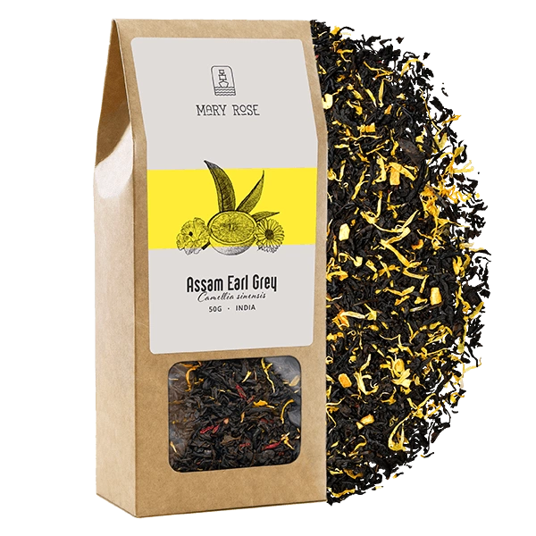 Szczegóły herbaty Mary Rose Assam Earl Grey