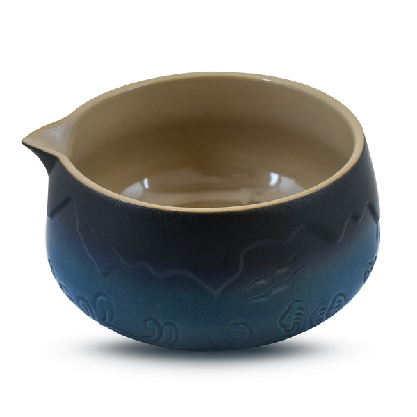 Matchawan – Ceramiczna miseczka do matchy z dzióbkiem – Mountain (niebieska)