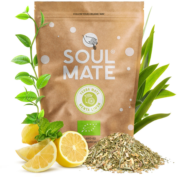 Zestaw Yerba Mate Soul Mate Organica 2x500g 1kg Tykwa + Bombilla