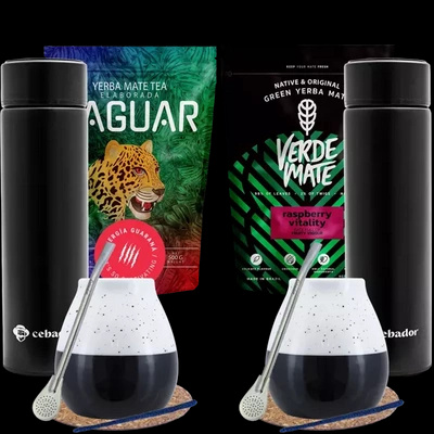 Zestaw bombilla Yerba Mate Termos dla dwojga 1kg