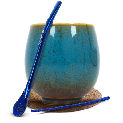 Zestaw akcesoriów do yerba mate: Matero + Bombilla