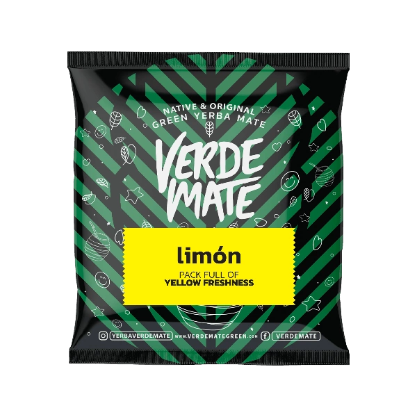 Zbliżenie na yerba mate Verde Mate Green Limón