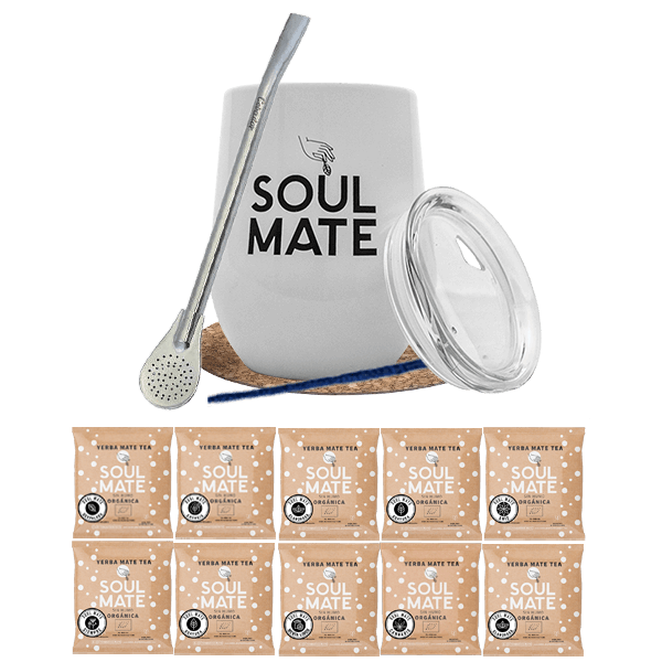 Zestaw Yerba Mate: próbki Soul Mate 10x50g + TermoLid + Bombilla