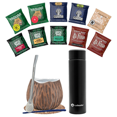 Zestaw OUTDOOR Yerba Mate 10x50g kokos Termos