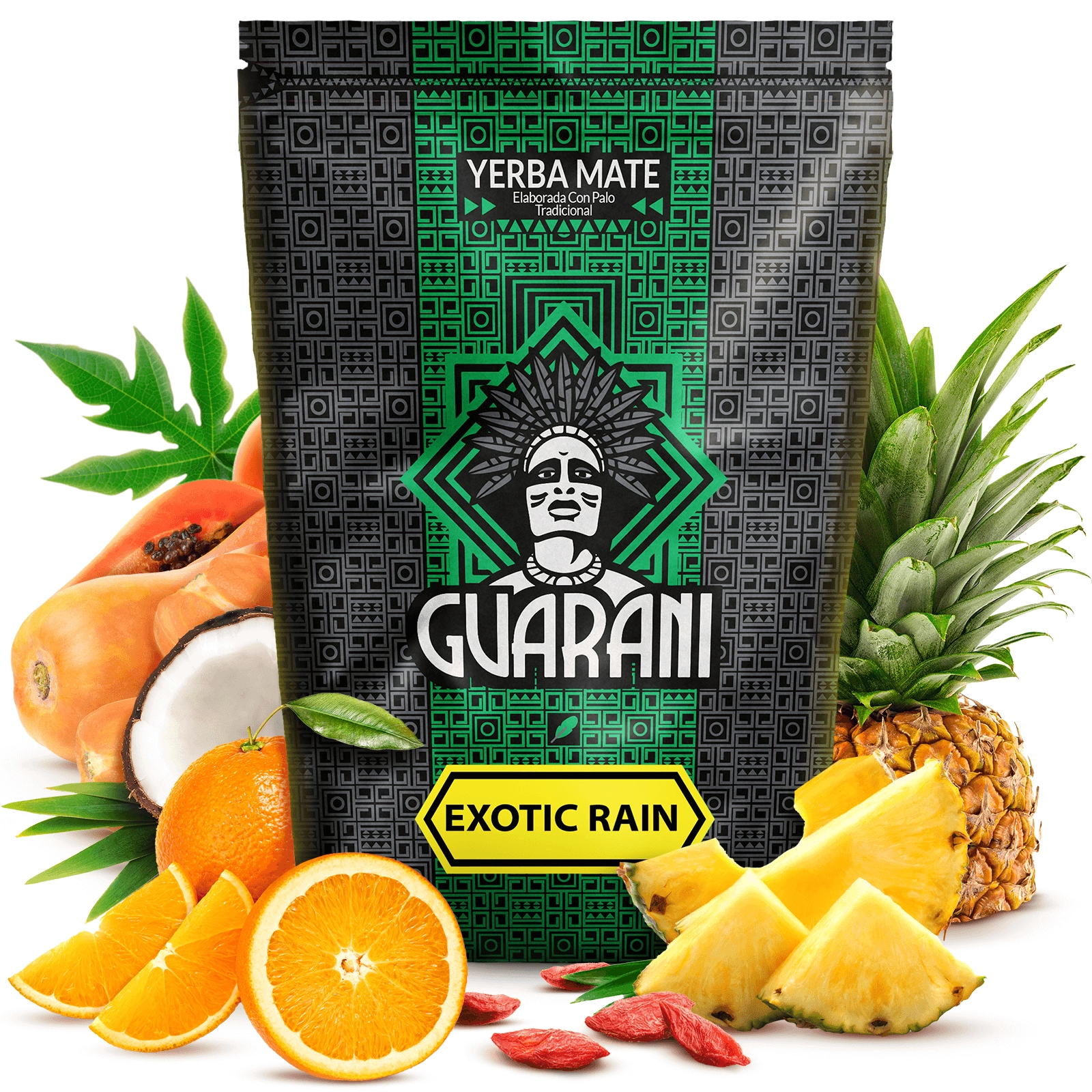 Yerba Mate Guarani Exotic Rain - w opakowaniu