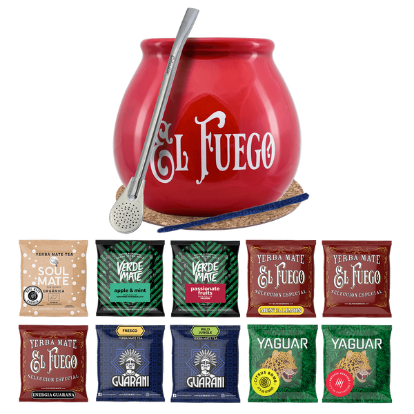 Zestaw Yerba Mate 10x50g Tykwa Bombilla 500g