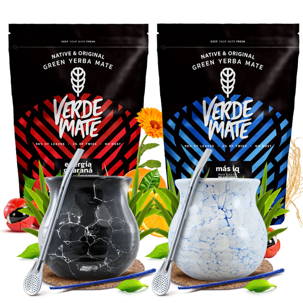 Zestaw Yerba Mate dla dwojga Bombilla Matero 1000g