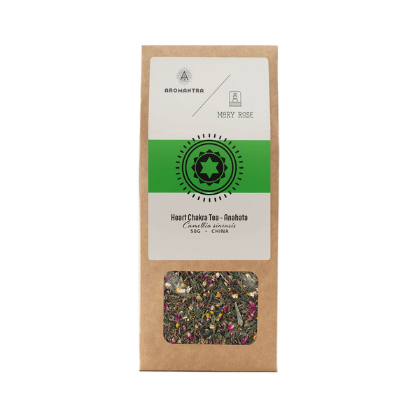 Aromantra x Mary Rose – Herbata na Czakrę Serca Anahata (zielona) 50 g