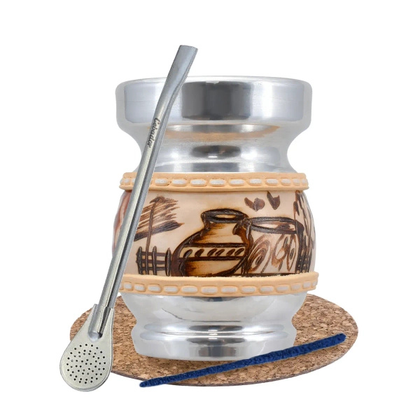Zestaw akcesoriów do yerba mate: Palo Santo + Bombilla
