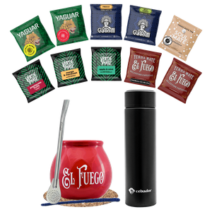 Zestaw startowy Yerba Mate 500g (10x50g) Termos