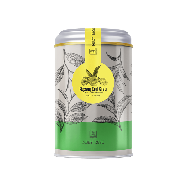Mary Rose - Herbata Assam Earl Grey w puszce - 50 g