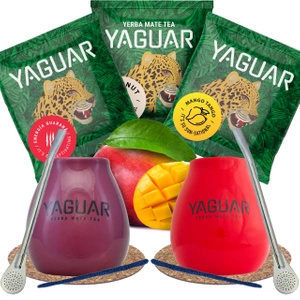 Yerba Mate Zestaw dla pary Yaguar Owocowy
