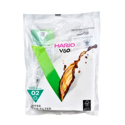 Filtry papierowe do dripa Hario V60-02 (100 sztuk)