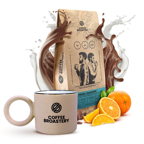 Zestaw Coffee Broastery: kawa Brazil Guaxupe + kubek