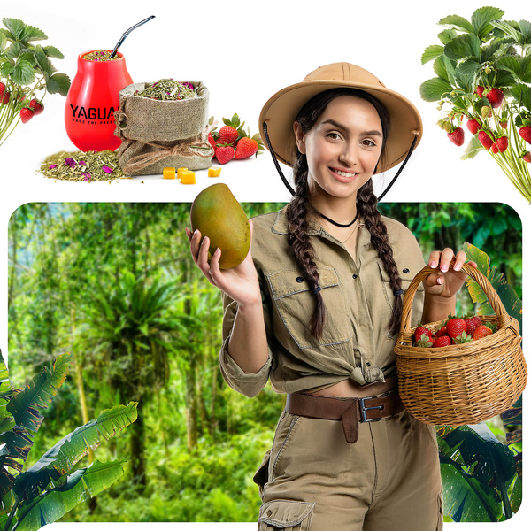 Yaguar Amore 500 g 0,5 kg – brazylijska yerba mate z owocami i ziołami  