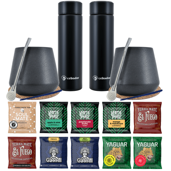 Zestaw Yerba Mate Termos bombilla dla dwojga 500g