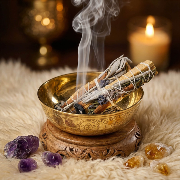 Biała szałwia z Palo Santo, rozmarynem, cynamonem i lawendą – Kadzidło 20-30 g (rolka)